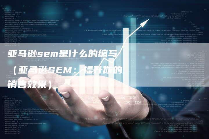 亚马逊sem是什么的缩写（亚马逊SEM：提升你的销售效果）