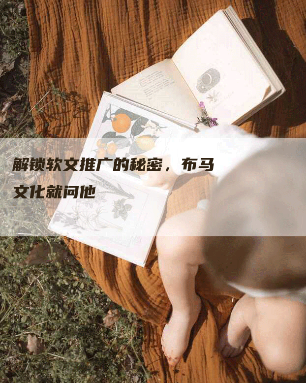 解锁软文推广的秘密，布马文化就问他