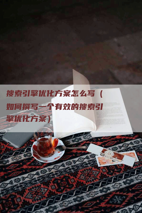 搜索引擎优化方案怎么写（如何撰写一个有效的搜索引擎优化方案）