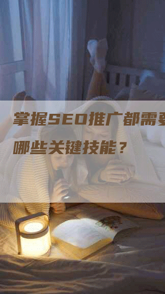 掌握SEO推广都需要学习哪些关键技能？