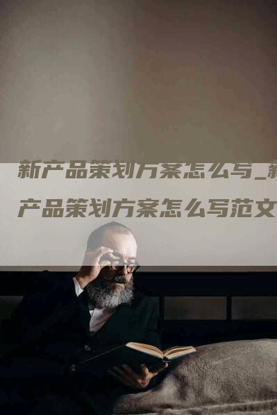 新产品策划方案怎么写_新产品策划方案怎么写范文