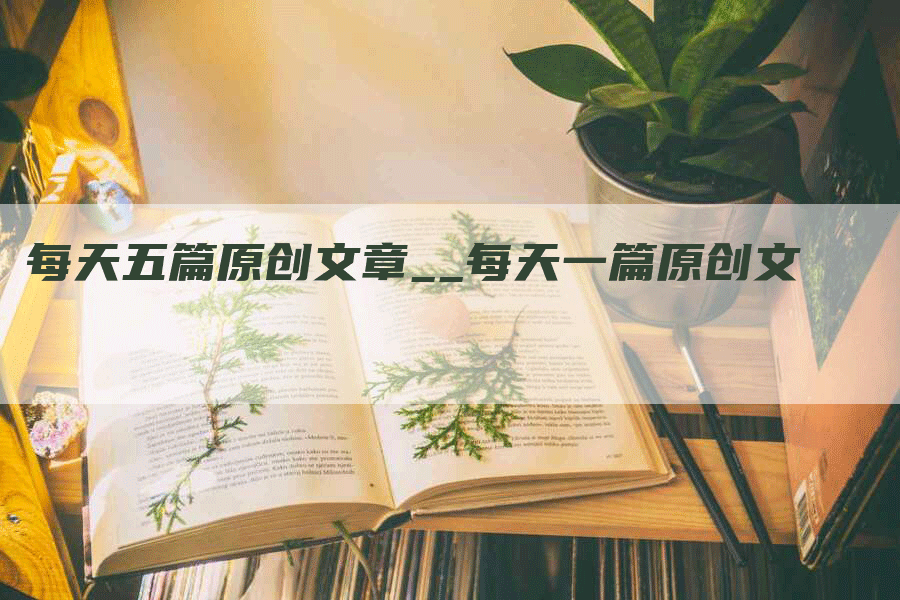 每天五篇原创文章__每天一篇原创文